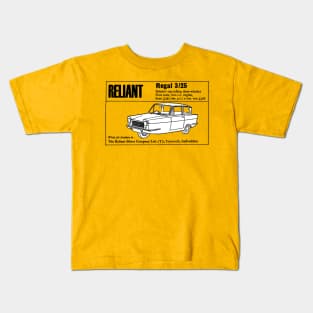 RELIANT REGAL 3/25 - ADVERT Kids T-Shirt